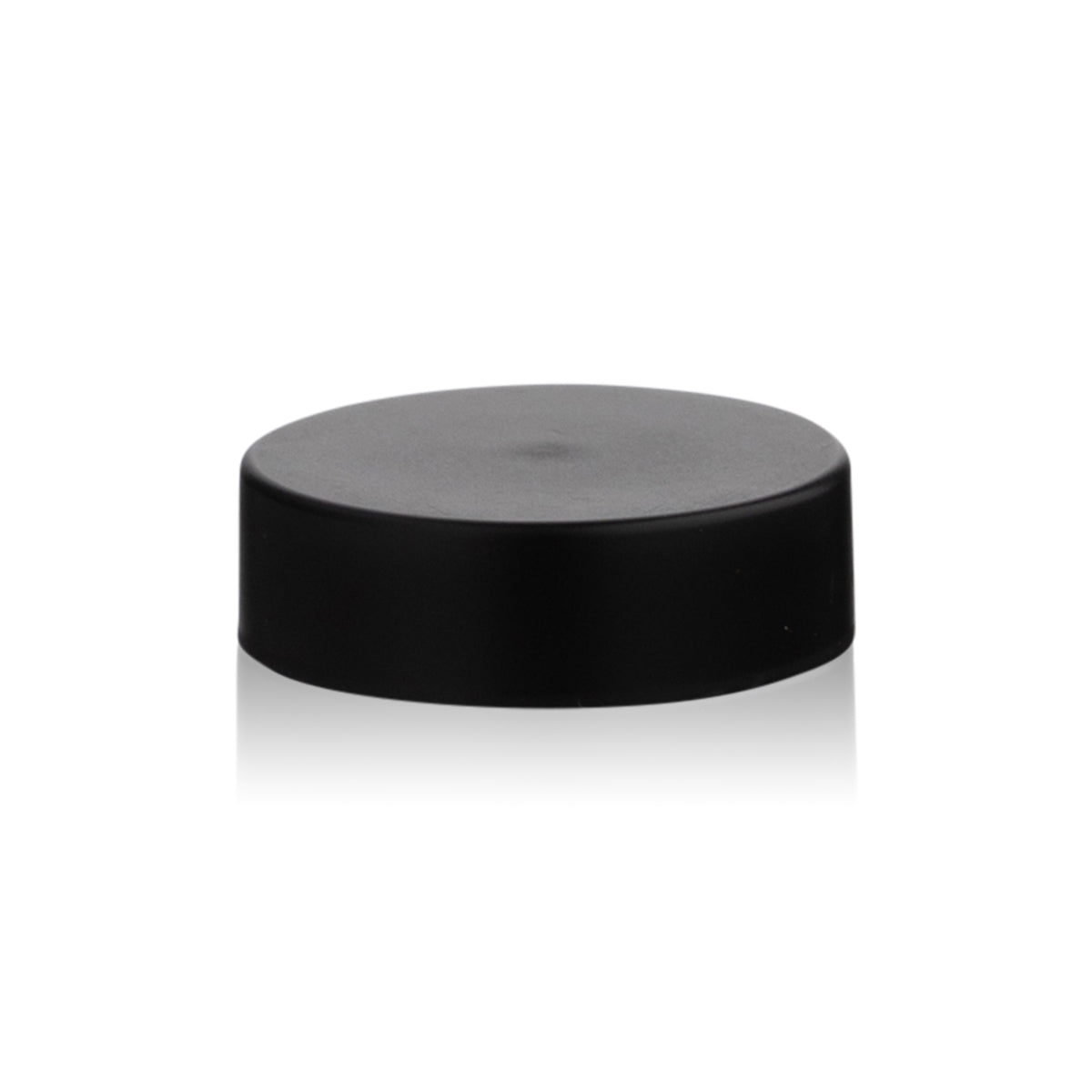 Child Resistant Plastic Caps | Smooth Matte w/ Foam Liner | 53mm - Black - 120 Count