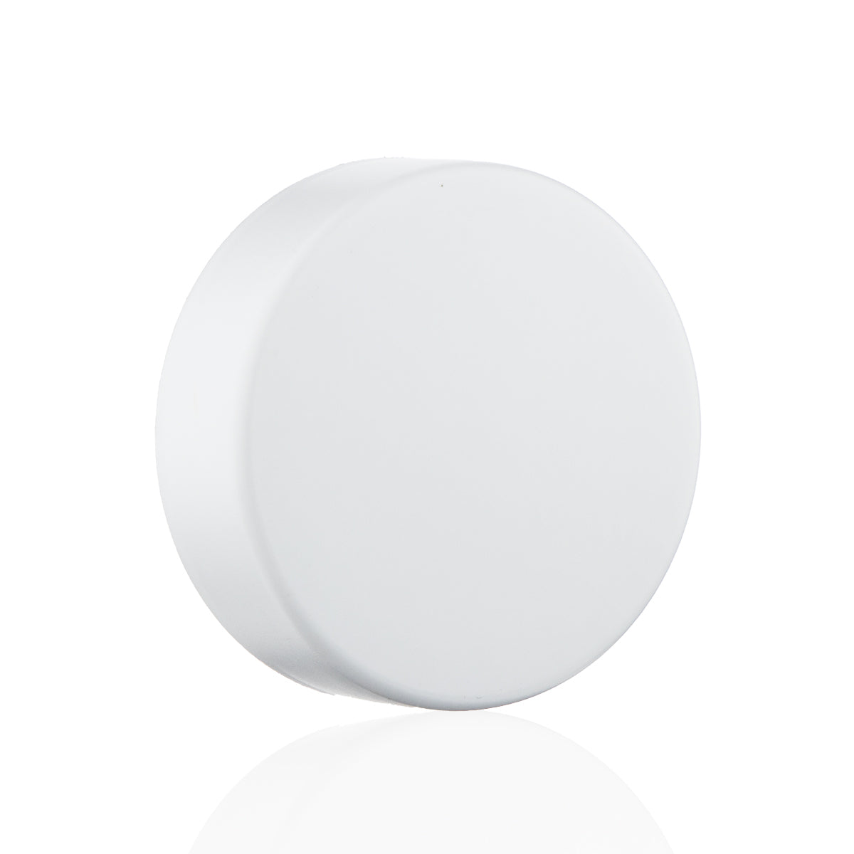 Child Resistant Plastic Caps | Smooth Matte w/ Foam Liner | 53mm - White - 120 Count