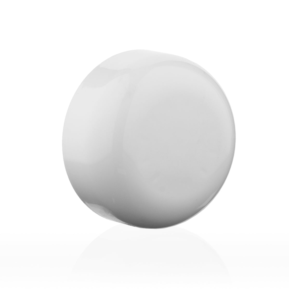 Child Resistant Plastic Caps | Dome Gloss w/ Foam Liner | 53mm - White - 120 Count