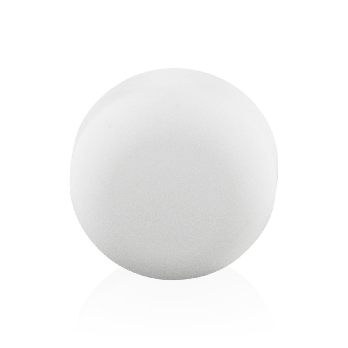 Child Resistant Plastic Caps | Dome Matte w/ Foam Liner | 53mm - White - 120 Count