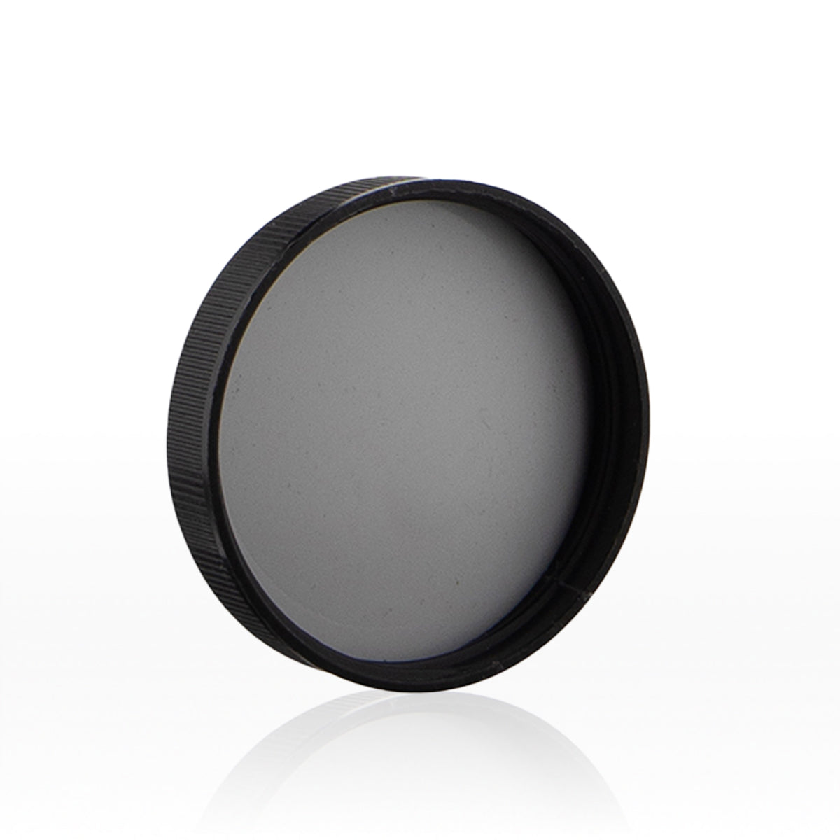 Plastic Cap | Ribbed w/ Foam Liner | 53mm - Black