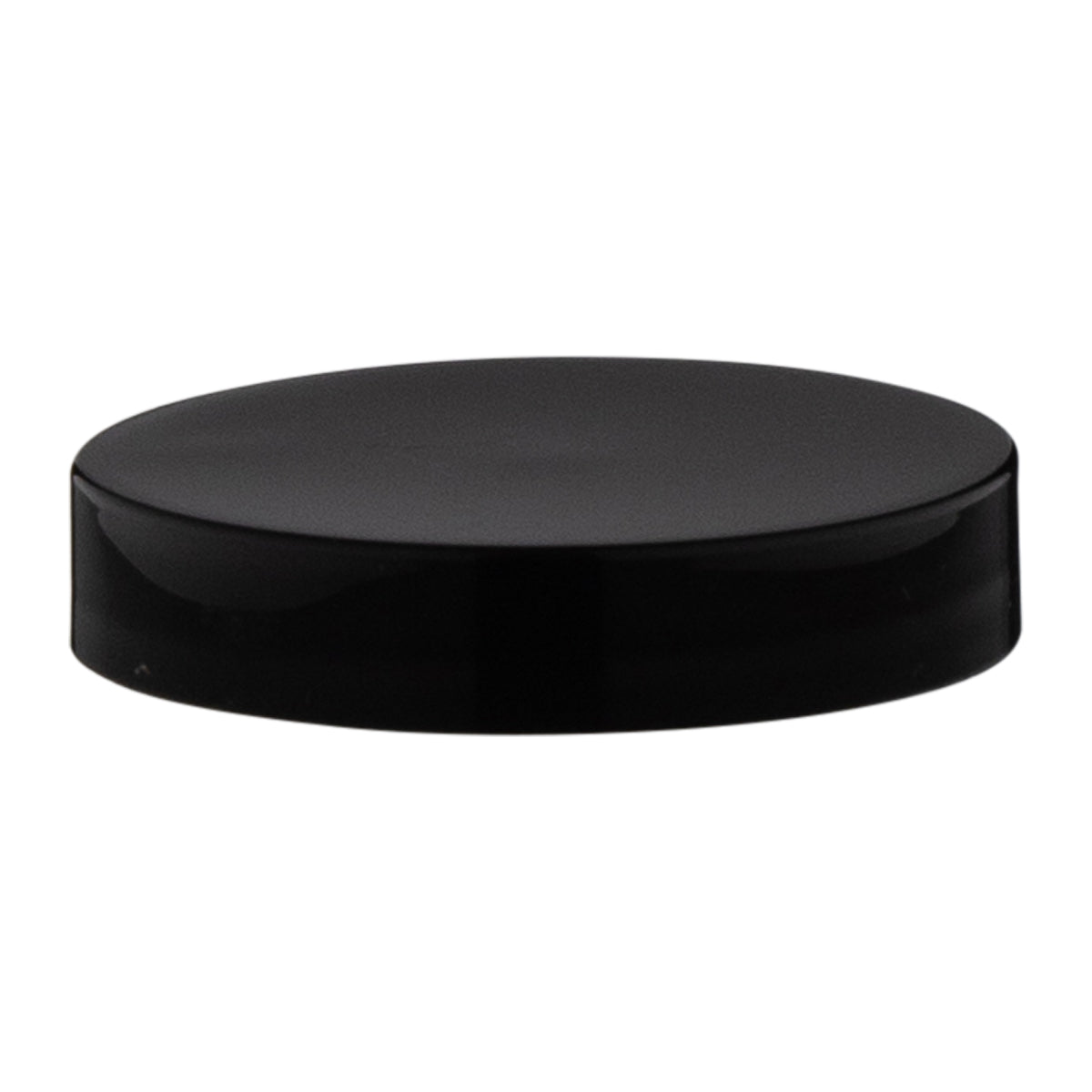 Plastic Cap | Smooth Gloss w/ No Liner | 58mm - Black