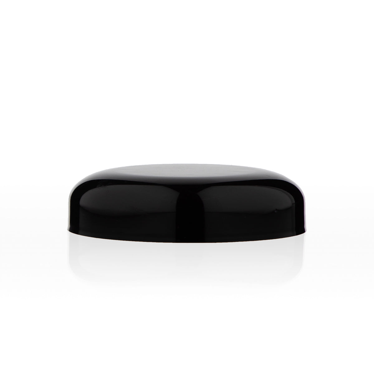 Plastic Caps | Dome Gloss Unlined | 58mm - Black