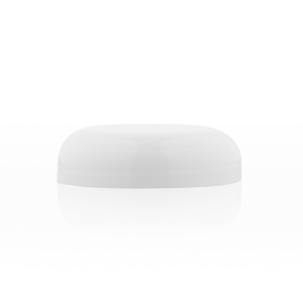 Plastic Caps | Dome Gloss Unlined | 58mm - White