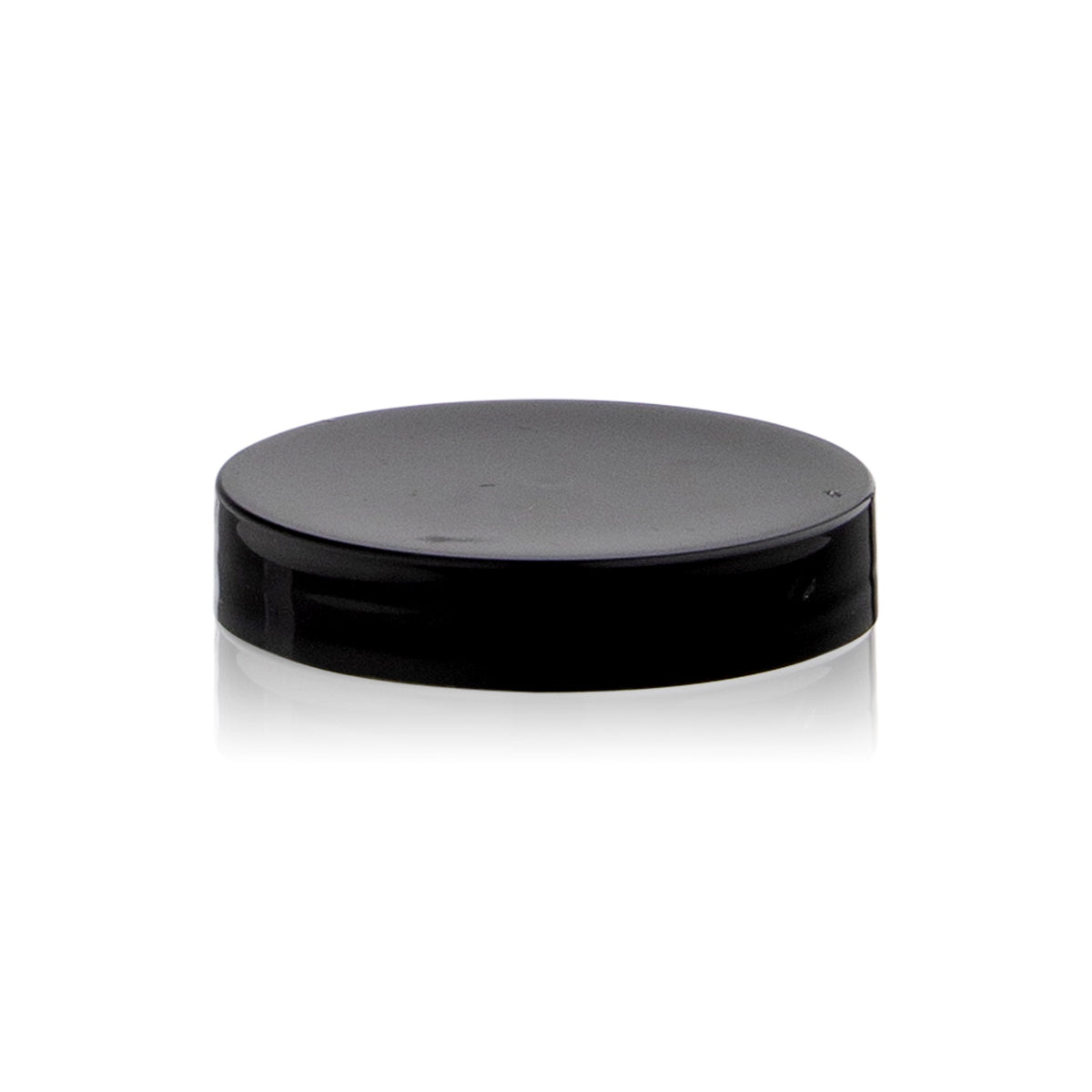 Plastic Cap | Smooth Gloss w/ No Liner | 58mm - Black