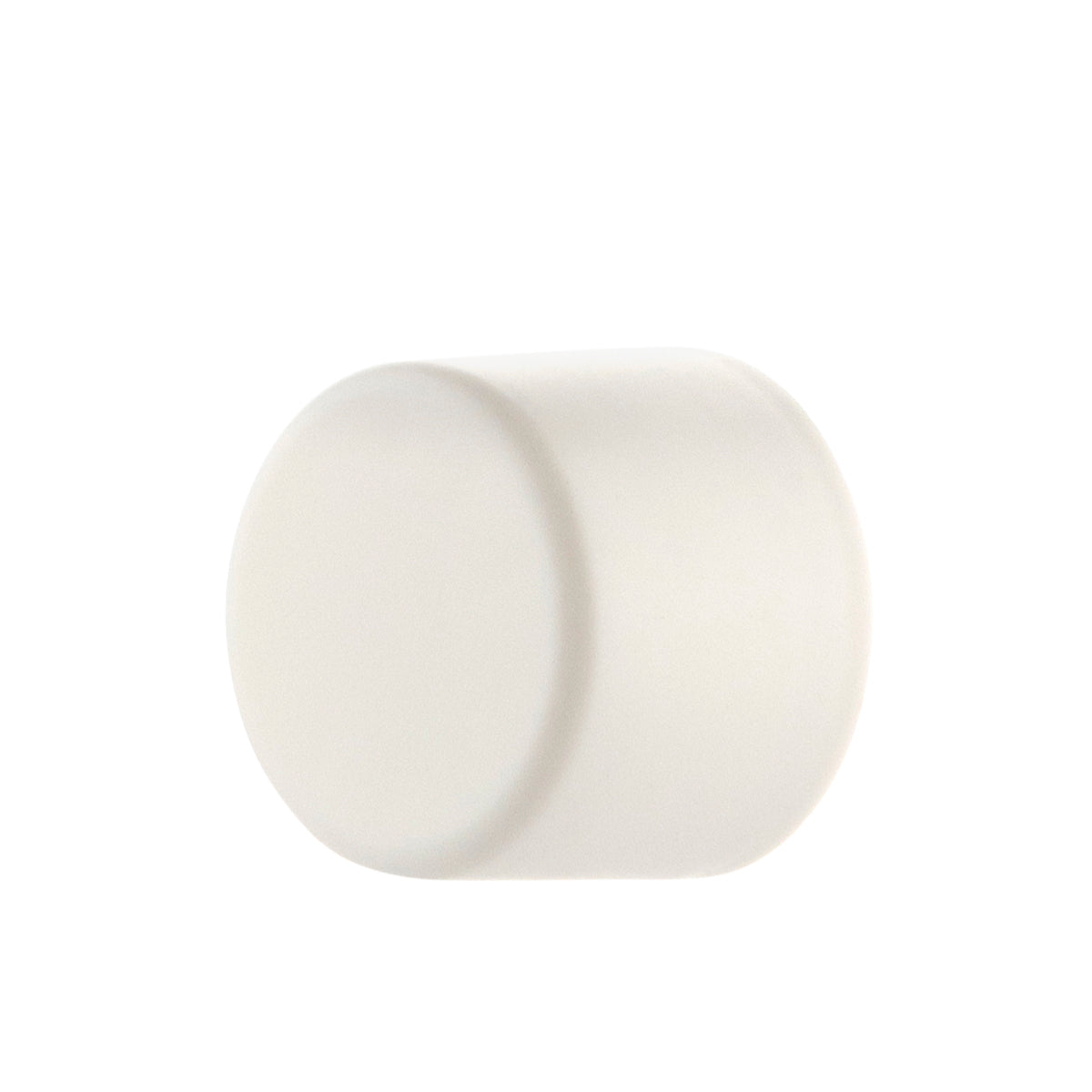 Child Resistant Plastic Caps | Smooth Matte w/ Foam Liner | 18mm - White - 144 Count