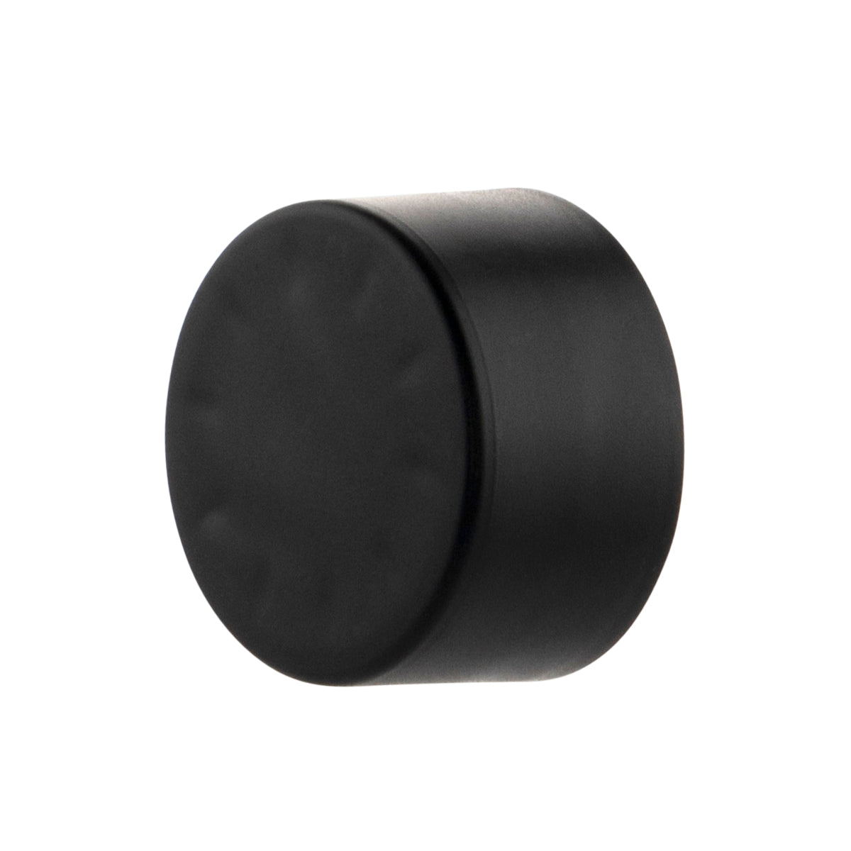 Child Resistant Plastic Caps | Smooth Matte w/ Foam Liner | 22mm - Black - 144 Count