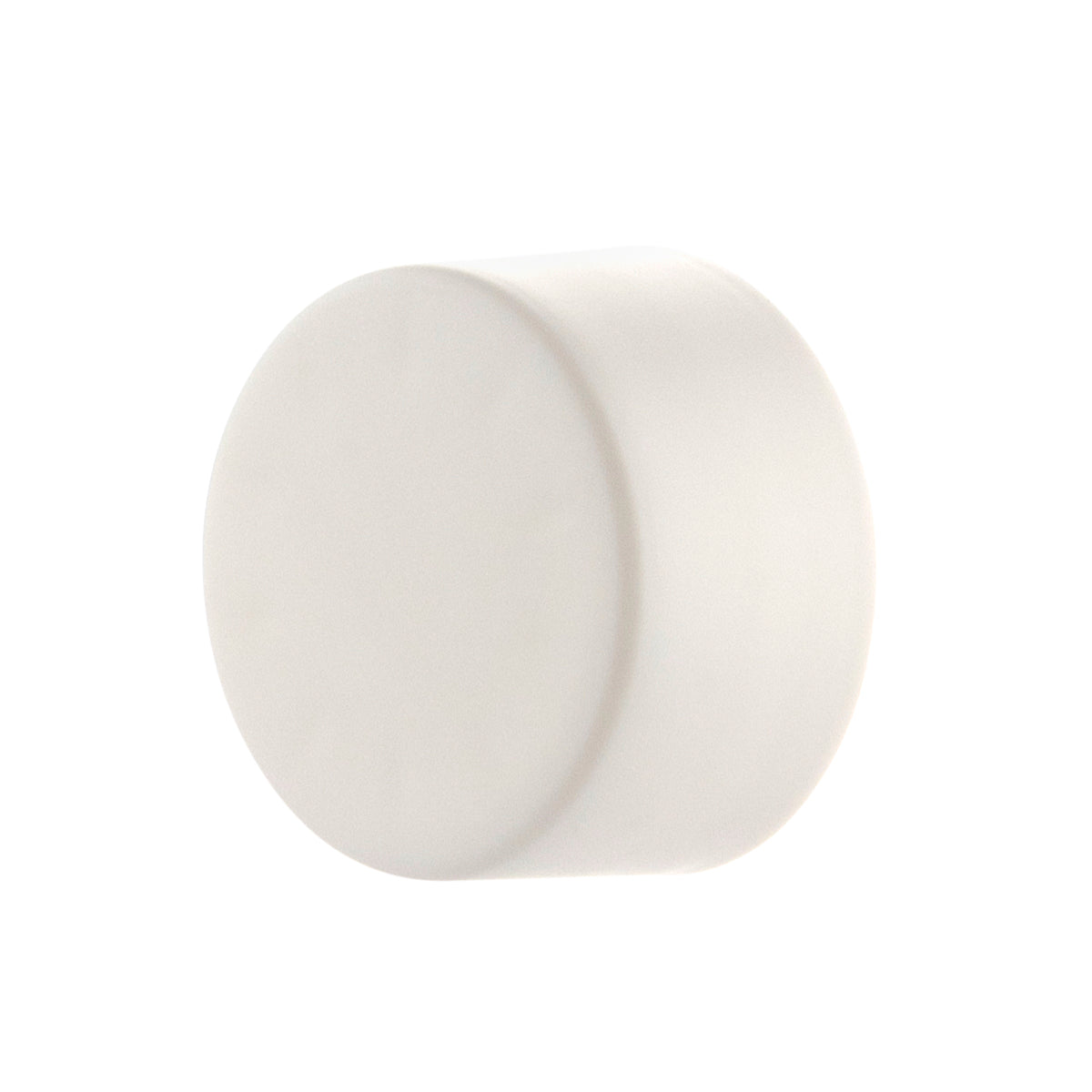 Child Resistant Plastic Caps | Smooth Matte w/ Foam Liner | 22mm - White - 144 Count