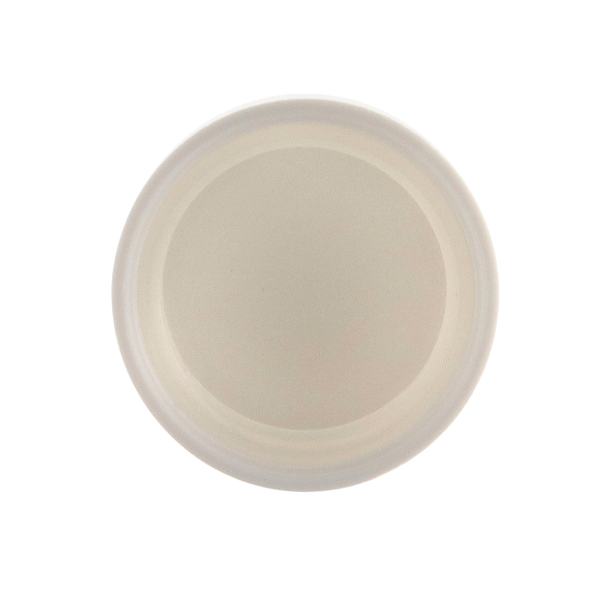 Child Resistant Plastic Caps | Smooth Matte w/ Foam Liner | 24mm - White - 144 Count