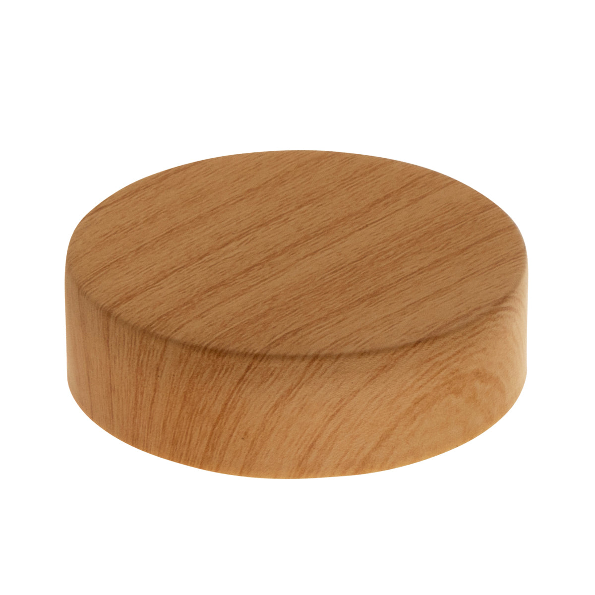 Child Resistant Plastic Caps | Wood Grain w/ Foam Liner | 53mm - Ash - 100 Count