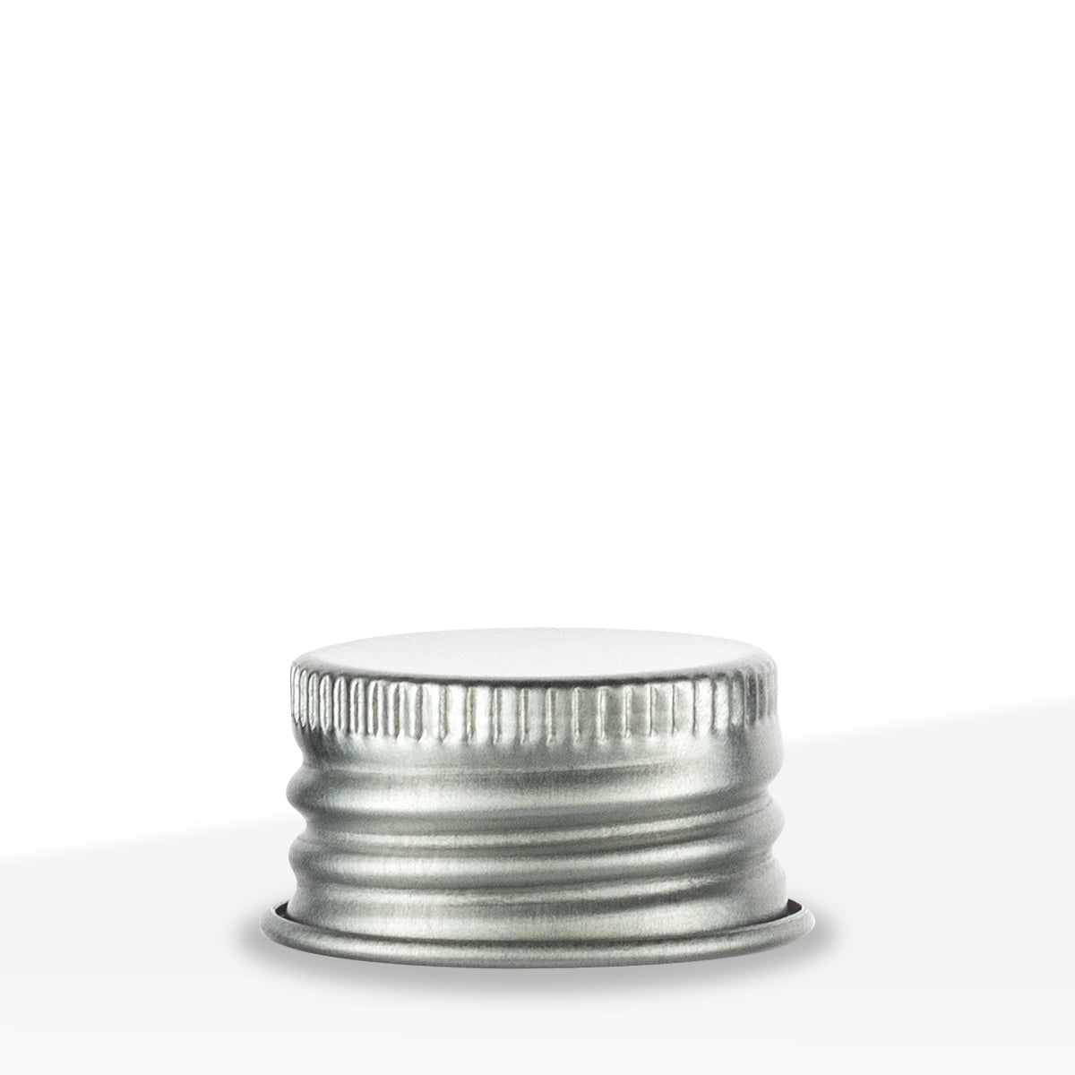 Metal Caps | Screw Lid w/ PE Liner | 22mm - Silver - 250 Count - Biohazard Inc