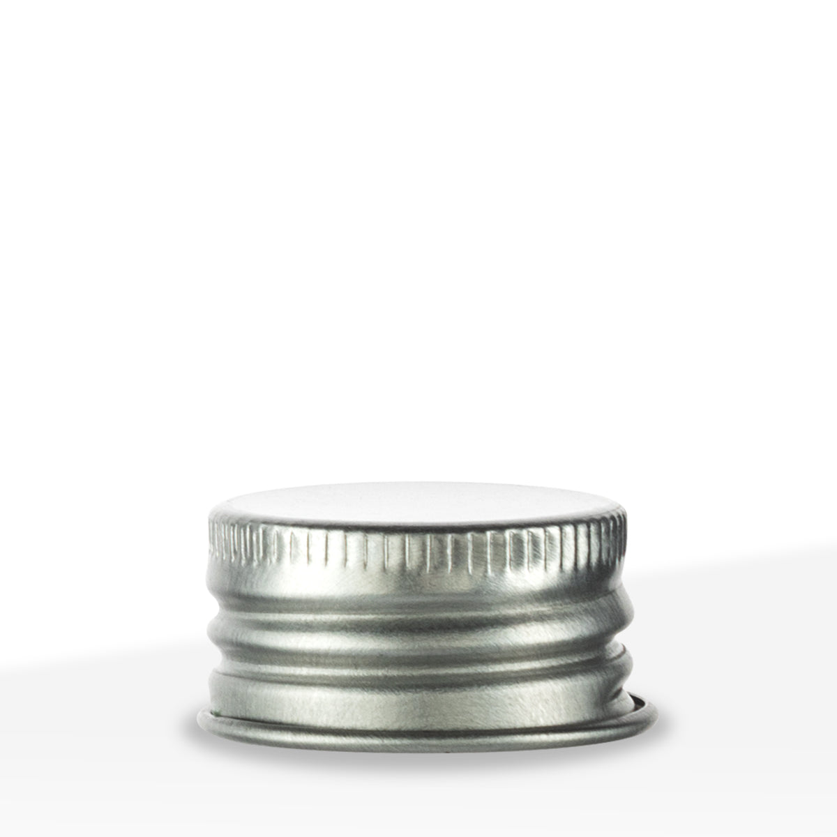 Metal Caps | Screw Lid w/ PE Liner | 24mm - Silver - 250 Count - Biohazard Inc