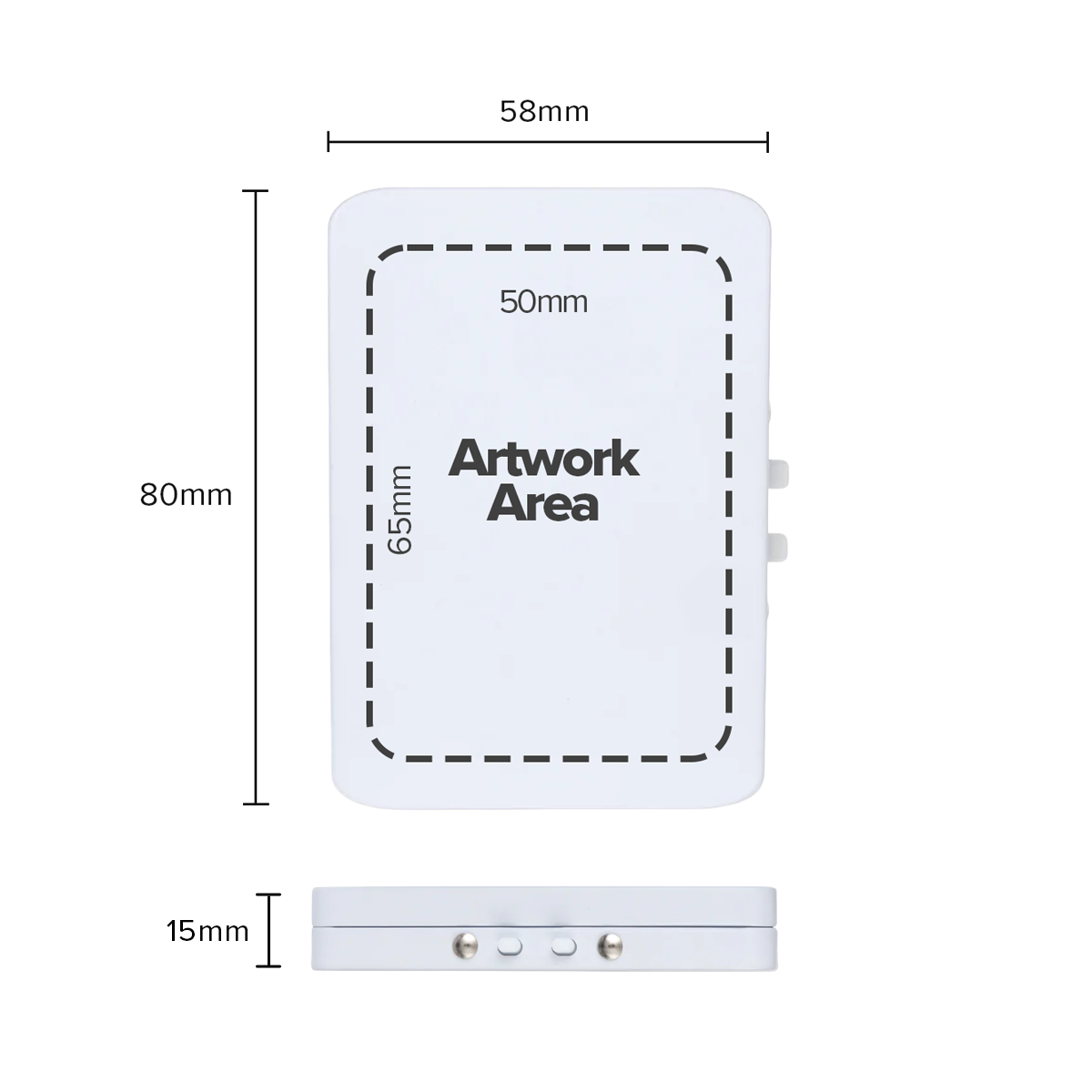 Child Resistant Edible Container | Metal Tin | 3" x 2.25" - 400 Count - Various Colors - Biohazard Inc - White