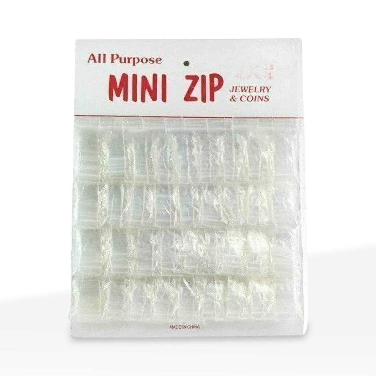 Zip Lock | Plastic Zip Lock Baggies | .75" x .75" - Clear - 36 Count