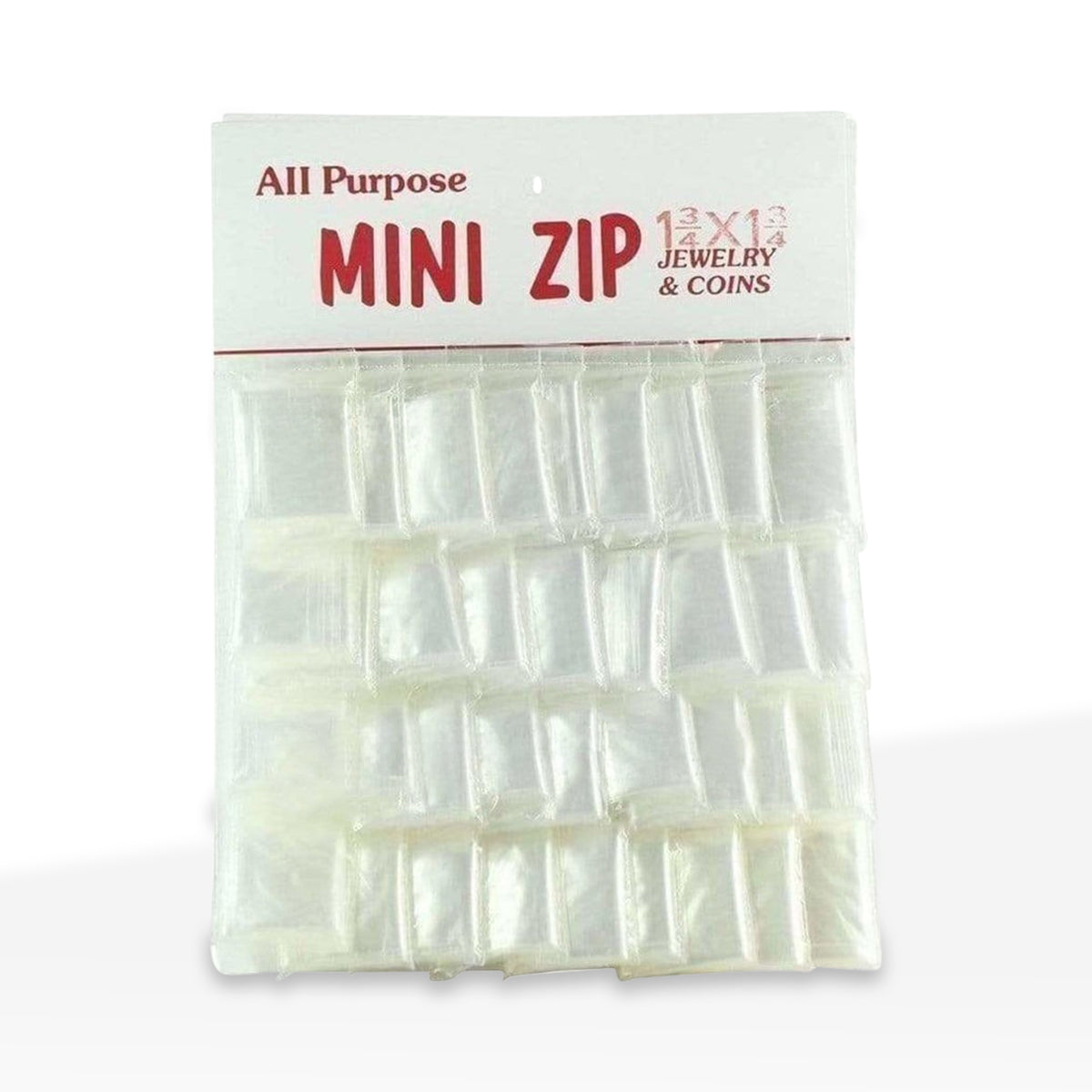 Zip Lock | Plastic Zip Lock Baggies | 1.75" x 1.75" - Clear - 36 Count