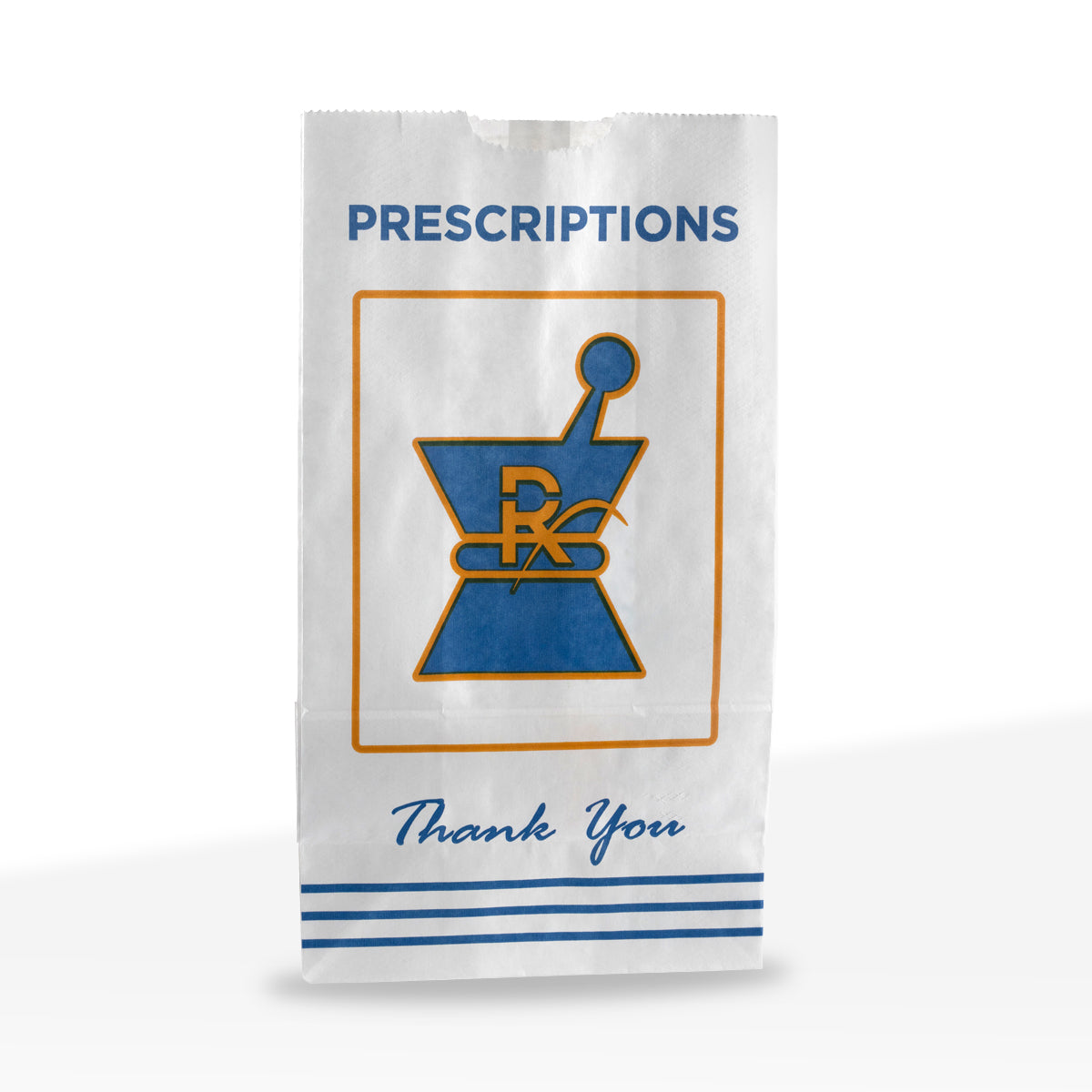 Pharmacy Prescription Exit Bags | X-Large - 6" x 11" x 3.75" | Kraft - 500 Count