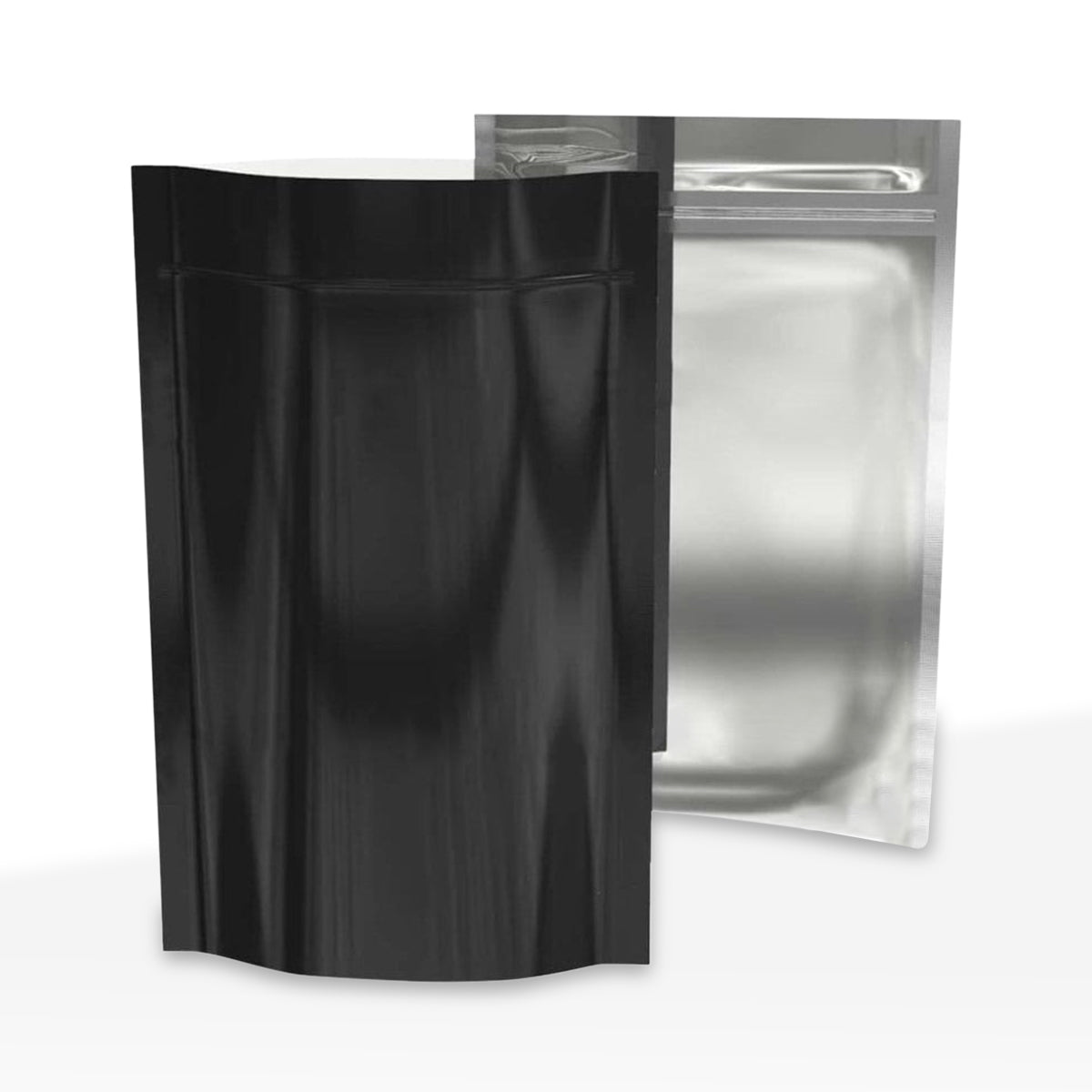 Tamper Evident | Glossy Black Vista Mylar Bags - Various Sizes