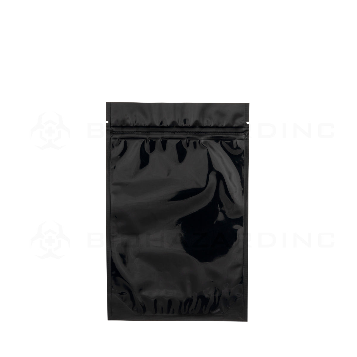 Tamper Evident | Glossy Black Vista Mylar Bags - Various Sizes