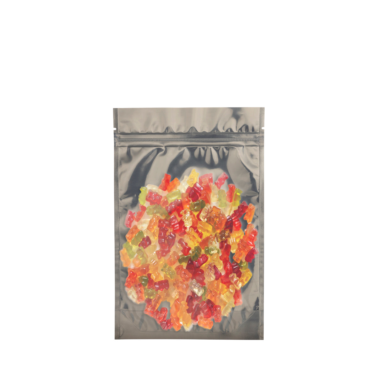 Tamper Evident | Glossy Black Vista Mylar Bags | 6" x 9" - 28g - 1000 Count - Biohazard Inc - Tear Notch - Edibles