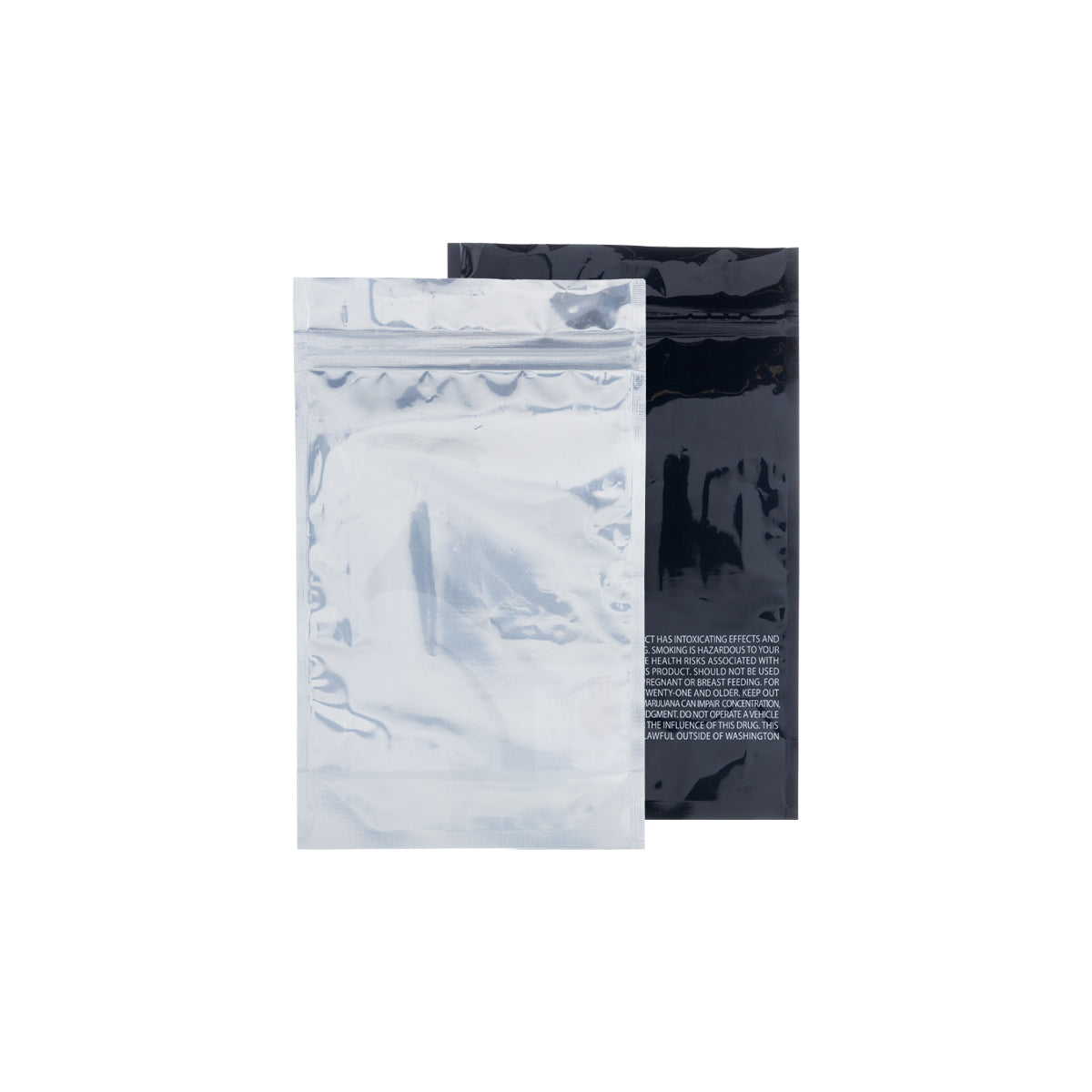 Tamper Evident | Black Vista Mylar Bags | Washington State Compliant - Various Sizes Mylar Bag Biohazard Inc 5" x 8" - 14g - 1000 Count  