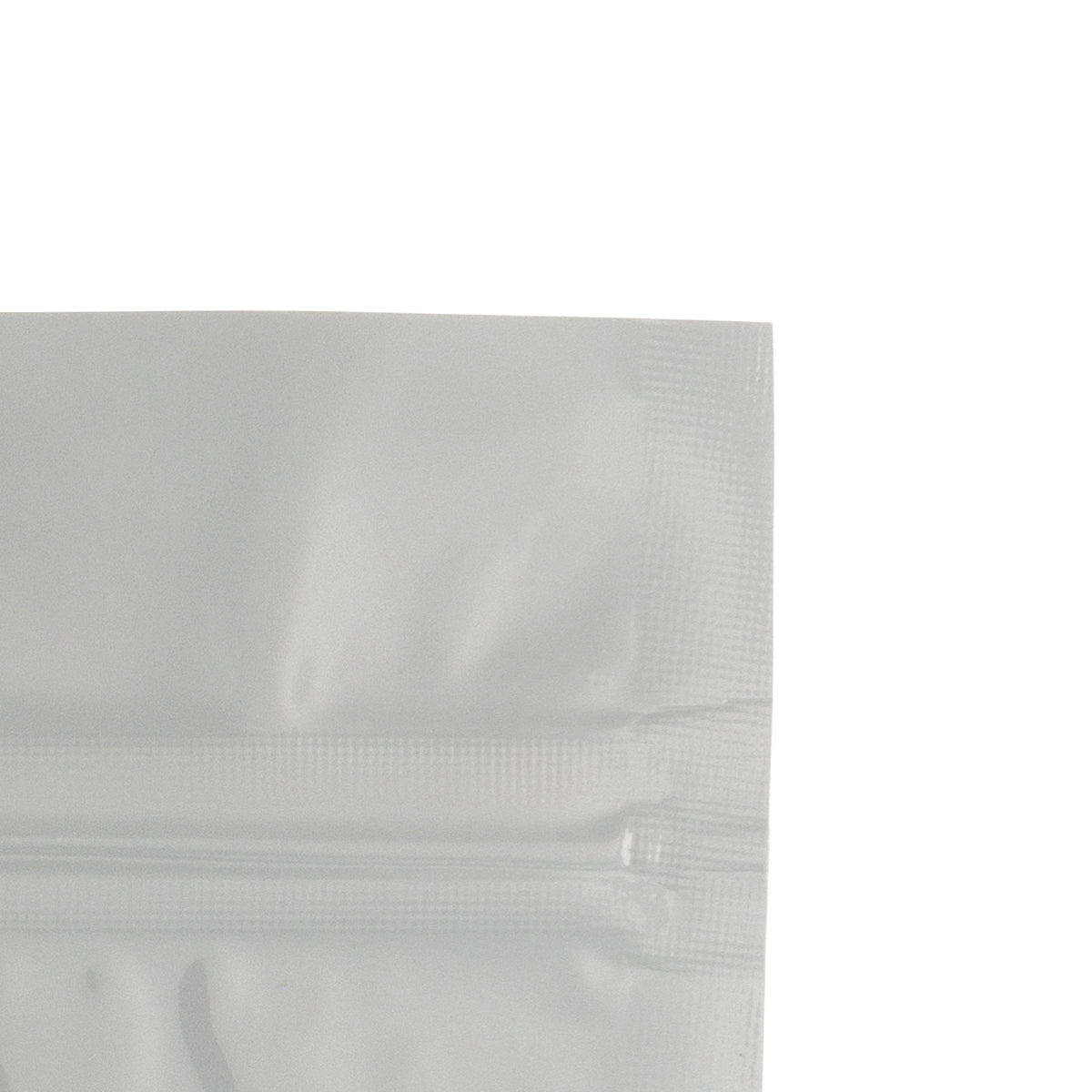 Tamper Evident | Glossy White Vista Mylar Bags - Various Sizes