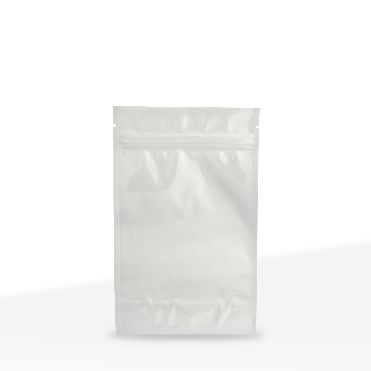 Tamper Evident | Glossy White Vista Mylar Bags - Various Sizes