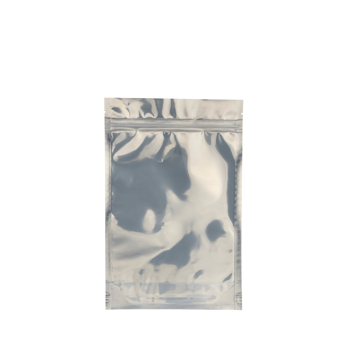 Tamper Evident | Glossy White Vista Mylar Bags | 6" x 9" - 28g - 1000 Count - Biohazard Inc - Tear Notch