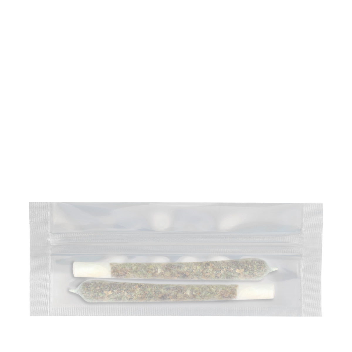 Tamper Evident | Glossy White Mylar Bags for Pre-Roll/Syringe | 6" x 2.7" - 2g - 1000 Count - Biohazard Inc - No Tear Notch - Tear Notch - Pre-Rolls