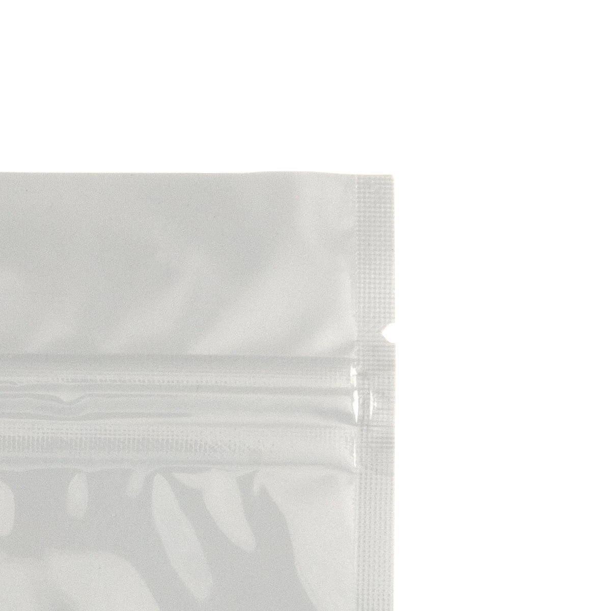 Tamper Evident | Glossy White Mylar Bags - Various Sizes