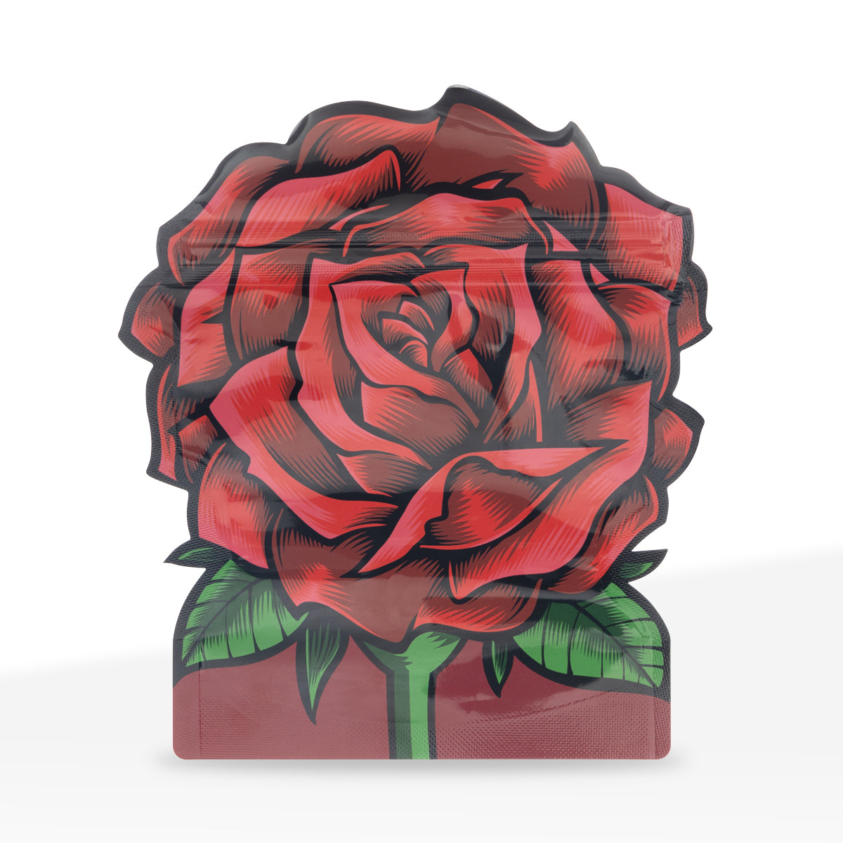 Limited Edition | Valentine Rose Mylar Bags | 1/8oz - Red - 100 Count