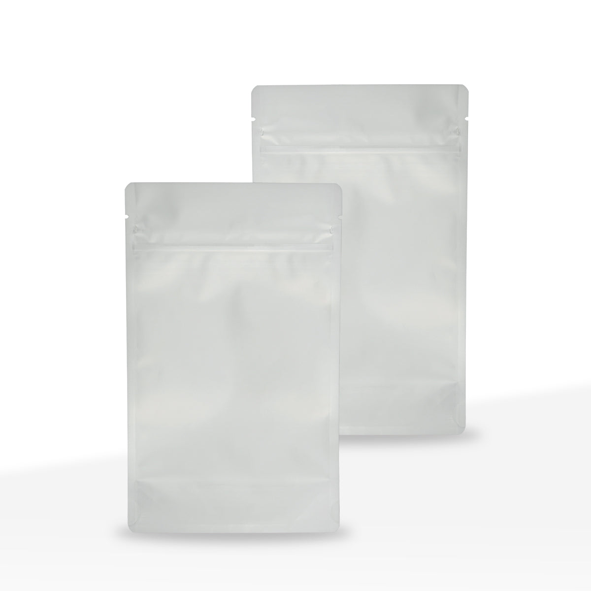 Child-Resistant | Matte Mylar Bags - Tear Notch | 4" x 6.5" - 7g - 1000 Count - Various Colors - Biohazard Inc - White