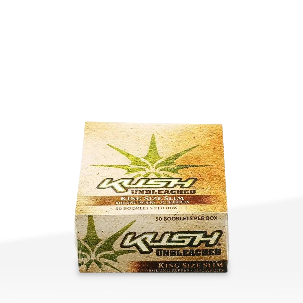 KUSH® | King Slim Size Rolling Paper | 110mm - Brown - 50 Count