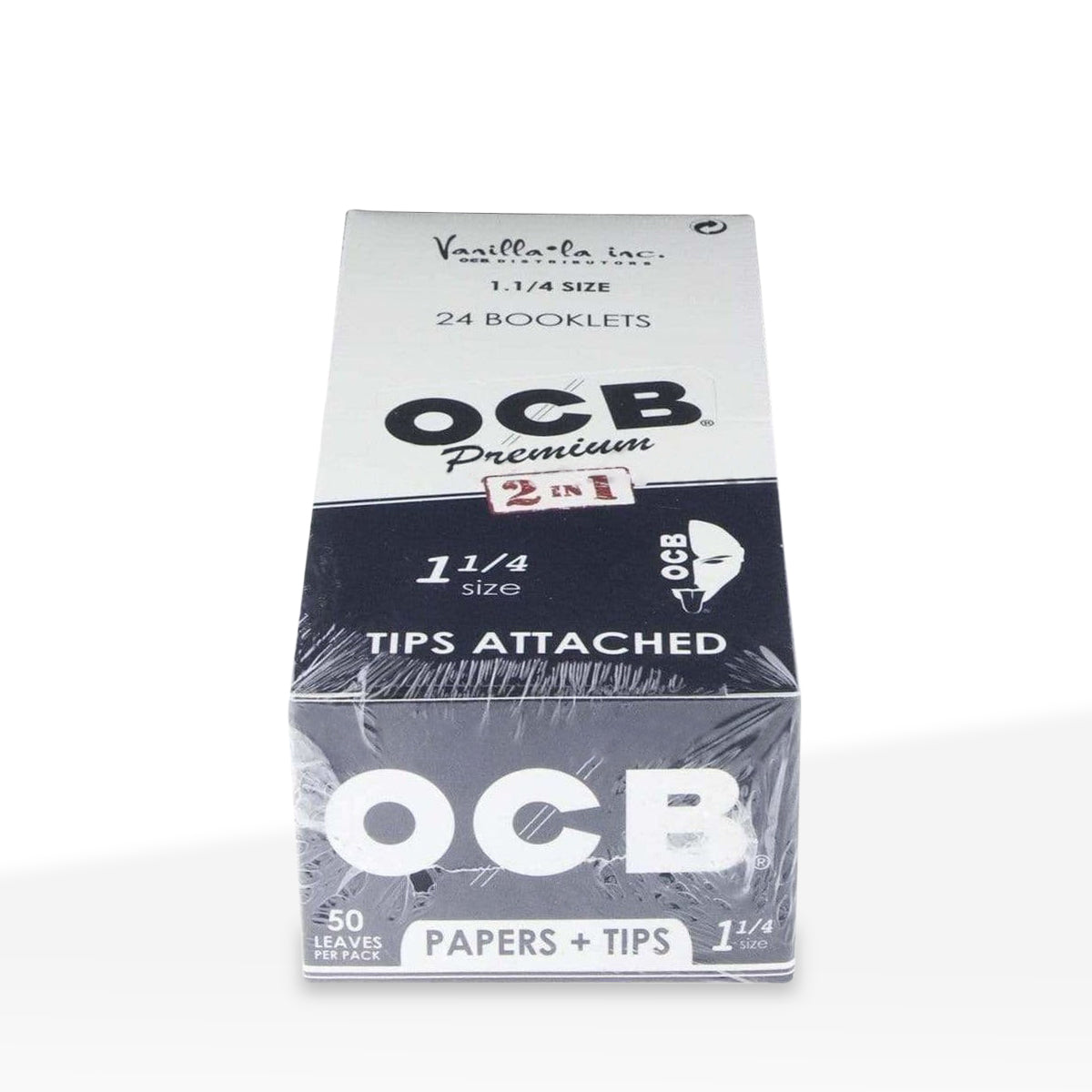 OCB® | 'Retail Display' Premium Rolling Papers w/ Tips | White Paper - 24 Count - Various Sizes