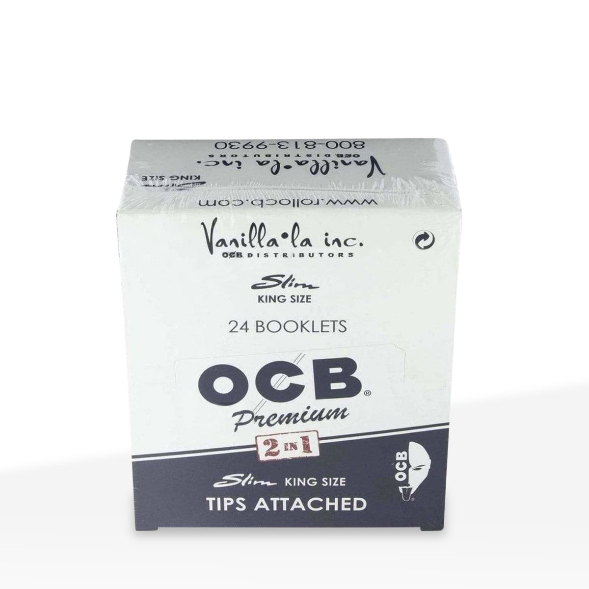 OCB® | 'Retail Display' Premium Rolling Papers w/ Tips | White Paper - 24 Count - Various Sizes