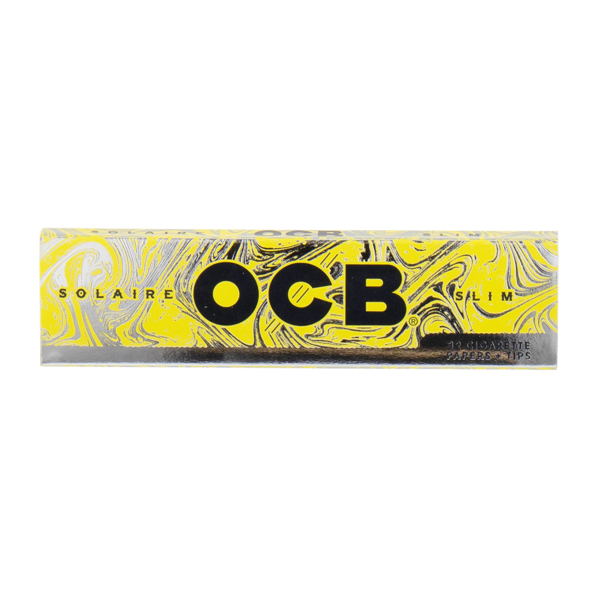 OCB® | Solaire King Size Slim Rolling Paper w/ Tip | 109mm - White - 24 Count