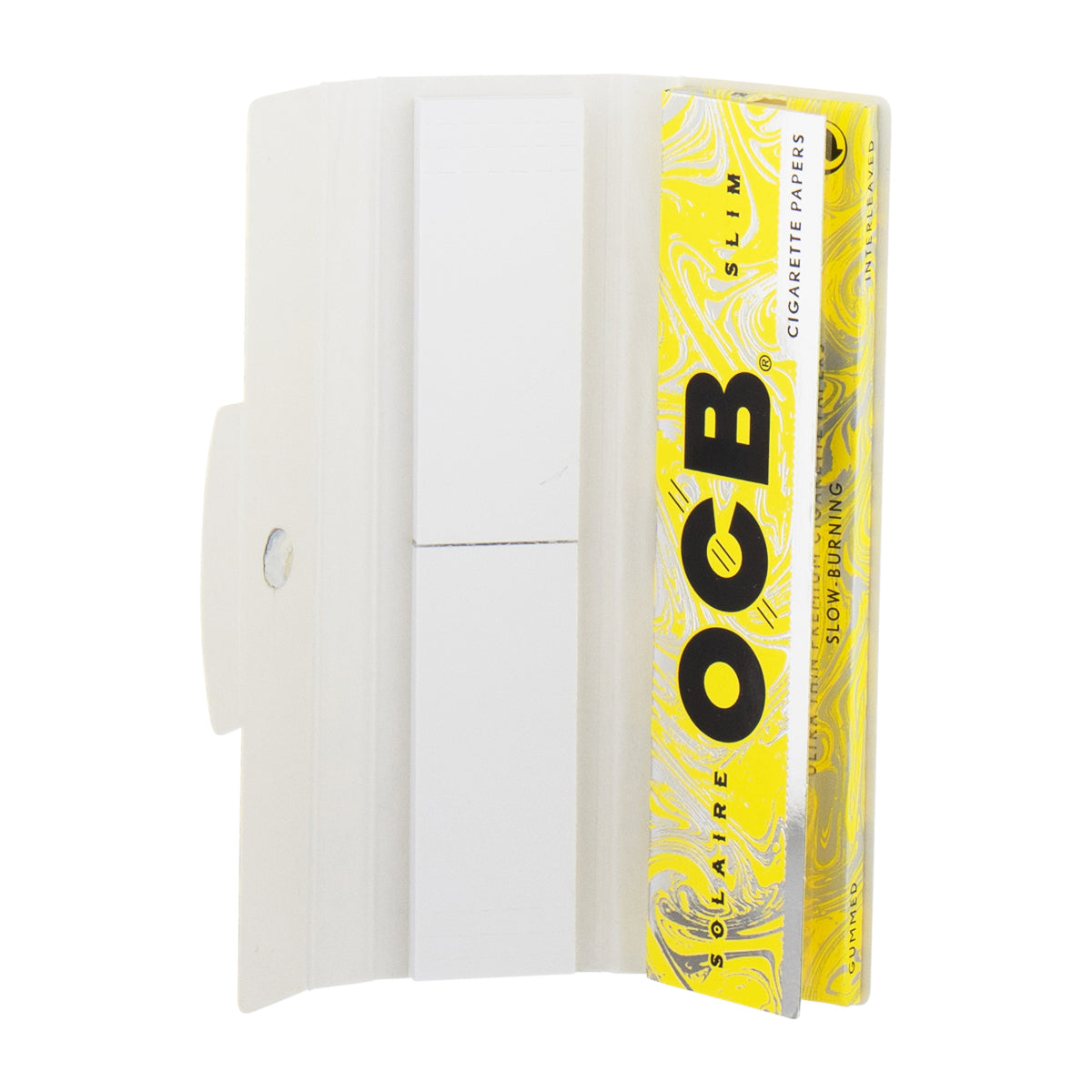 OCB® | Solaire King Size Slim Rolling Paper w/ Tip | 109mm - White - 24 Count