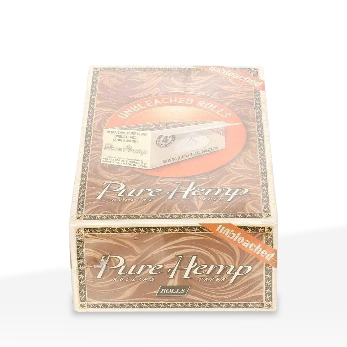 Pure Hemp | Cut to Size Rolling Paper | Uncut - Brown - 24 Count