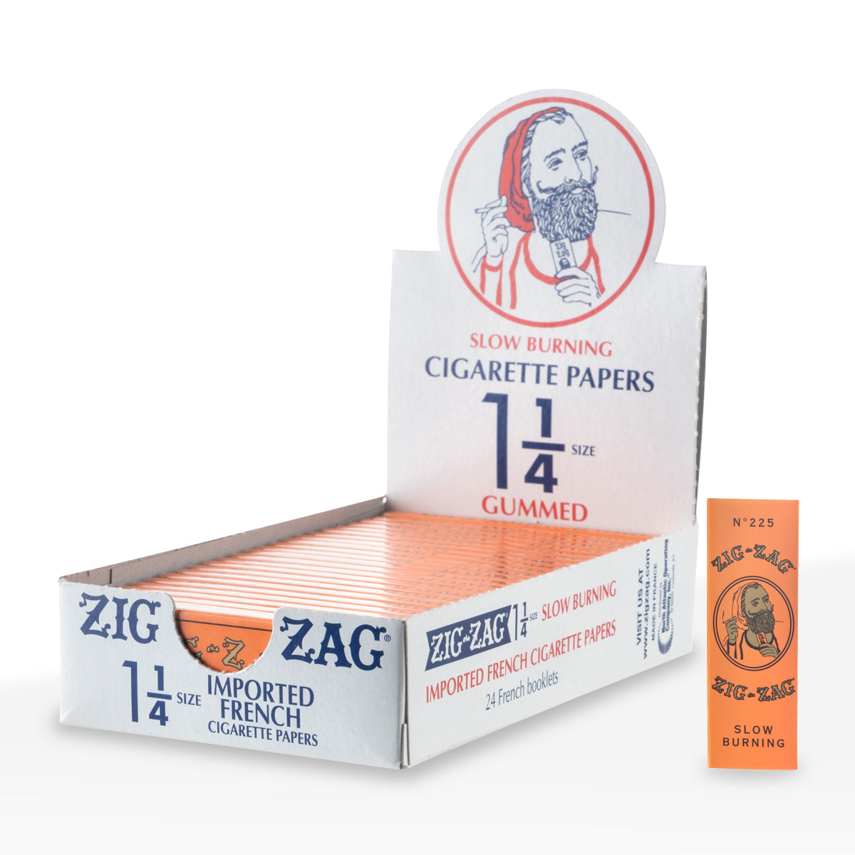 Zig Zag® | Wholesale French Orange Rolling Papers 1¼ Size | 78mm - Classic White - Various Counts