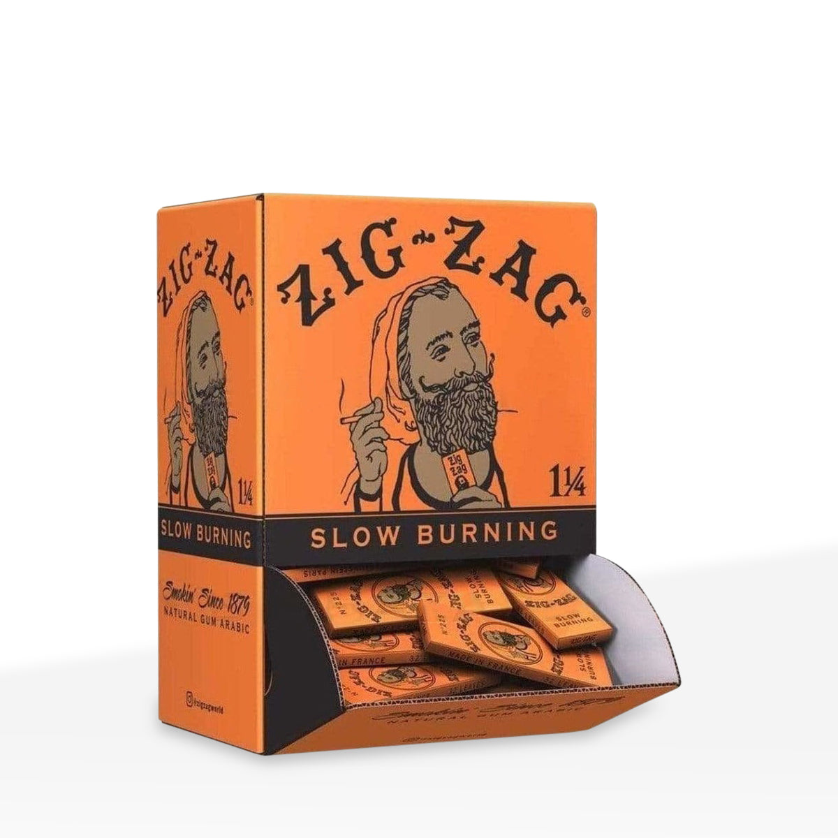 Zig-Zag® | 1¼ Size Orange Rolling Paper | 78mm - White - Various Count