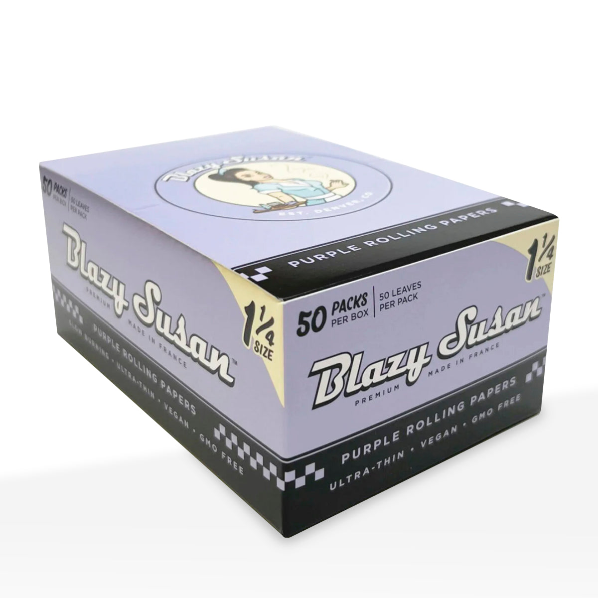 Blazy Susan Purple Rolling Papers 84mm - 50 Booklets