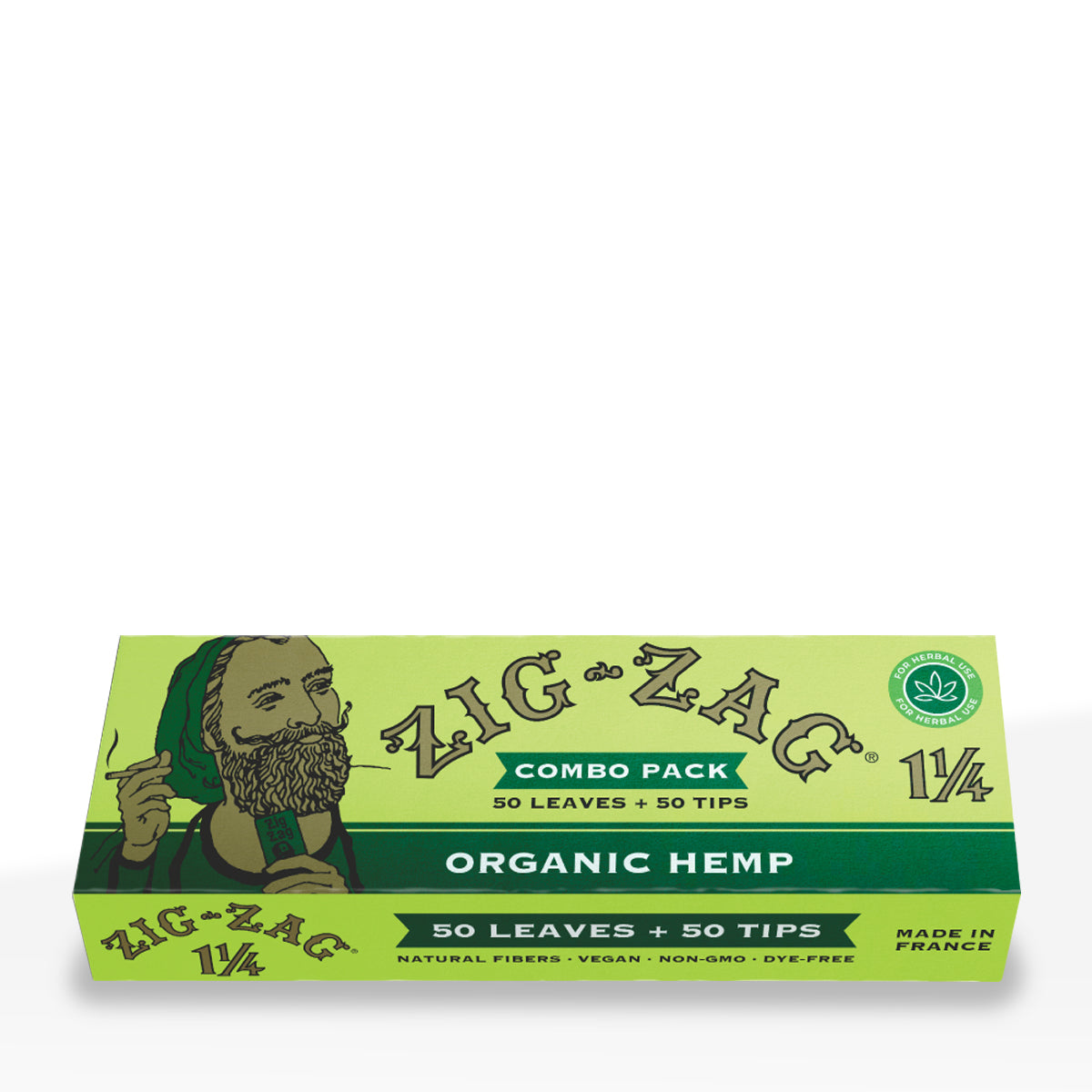 Zig-Zag® | 1¼ Size Rolling Paper + Tips | 78mm - Organic Hemp - 24 Count