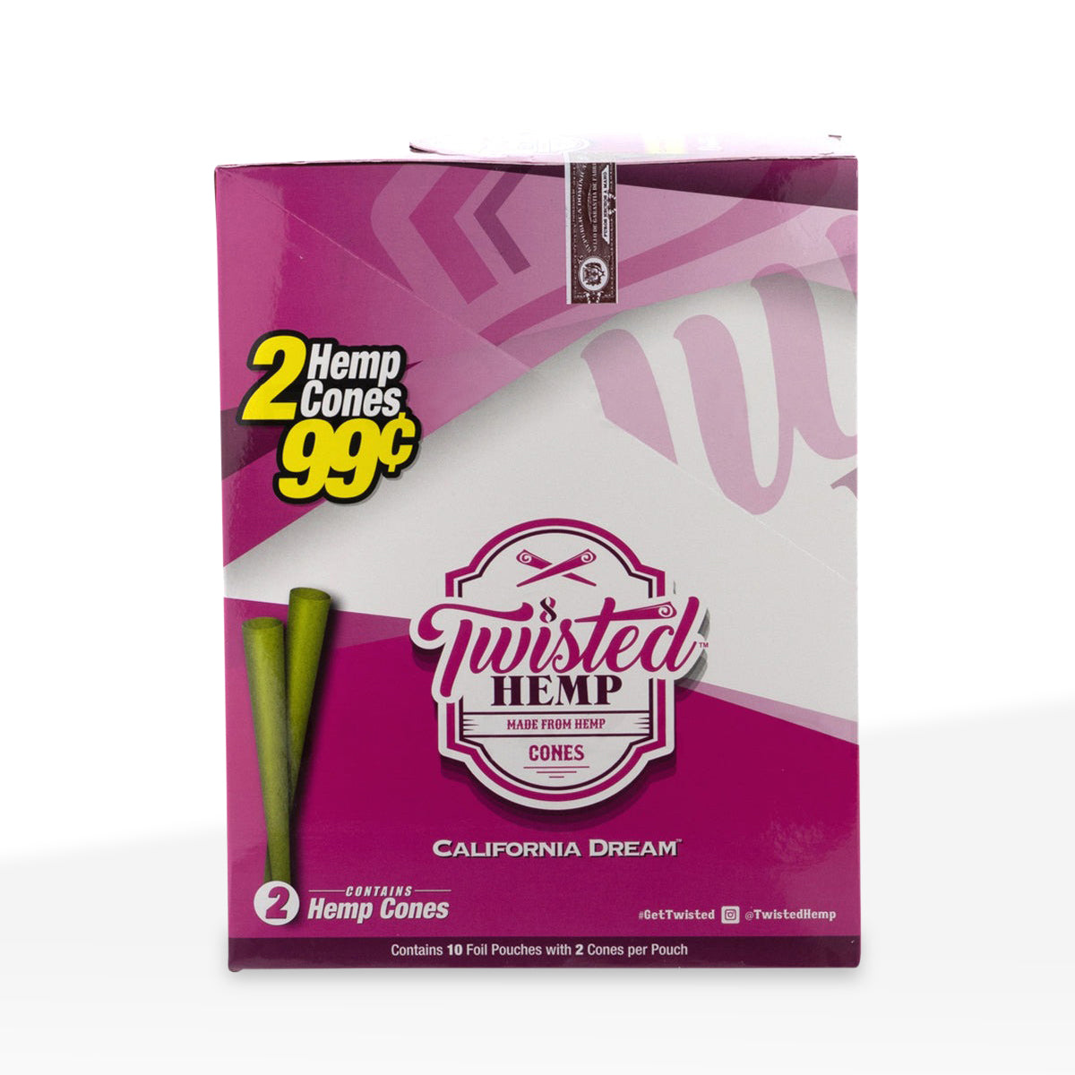 Twisted Hemp™ | Wholesale Pre-Rolled Hemp Cones | 110mm - Various Flavors - 10 Count