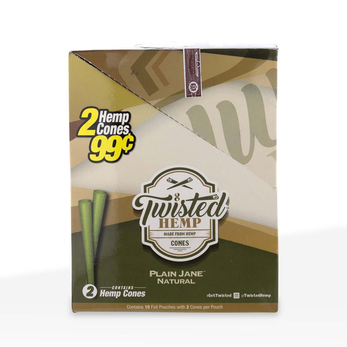 Twisted Hemp™ | Wholesale Pre-Rolled Hemp Cones | 110mm - Various Flavors - 10 Count