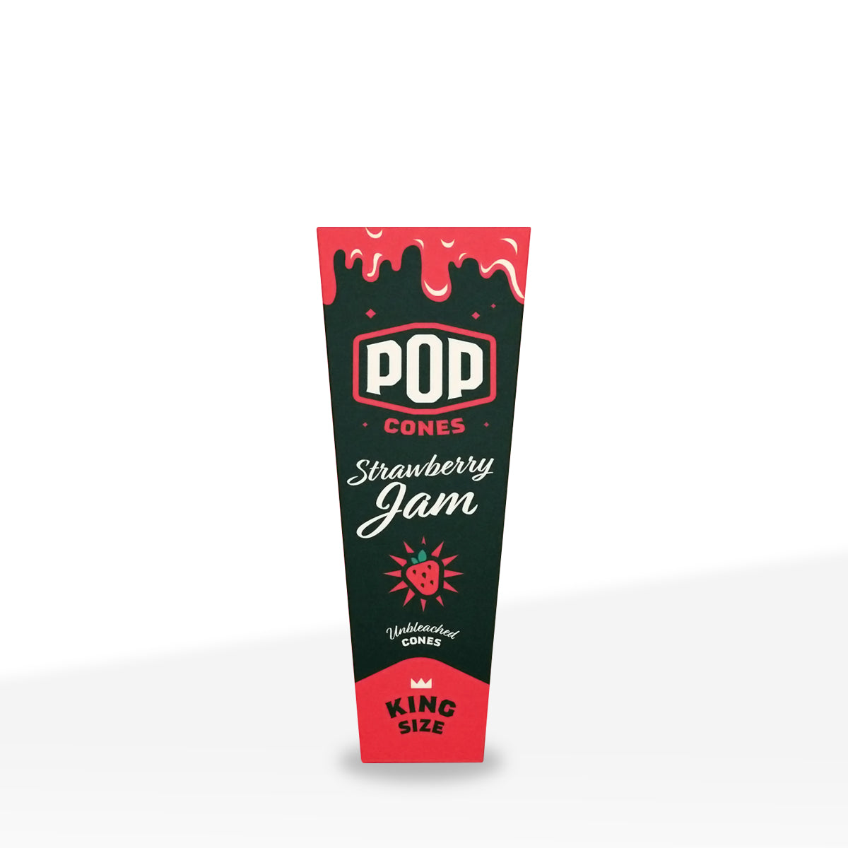 Pop Cones | Pre-Rolled King Size 3-Pack Unbleached Cones | 109mm - Various Flavors - 24 Count - Biohazard Inc