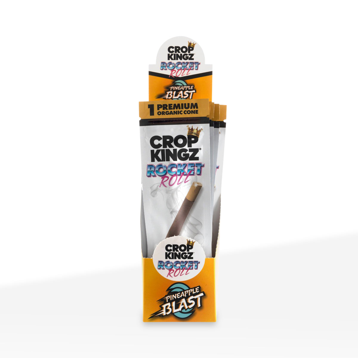 Crop Kingz | Rocket Roll Organic Hemp Wrap | Pineapple Blast - 15 Coun