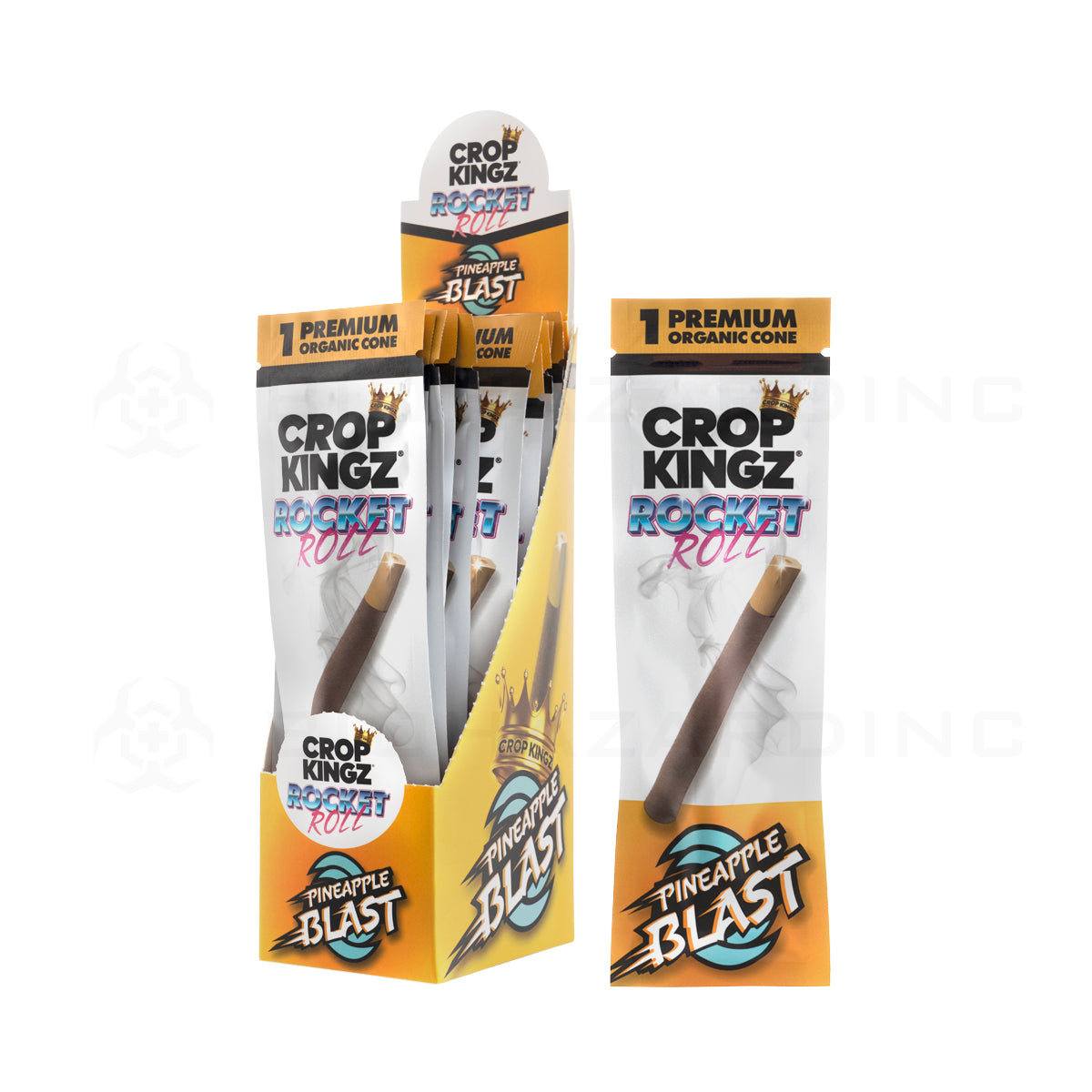 Crop Kingz | Rocket Roll Organic Hemp Wrap | Pineapple Blast - 15 Count