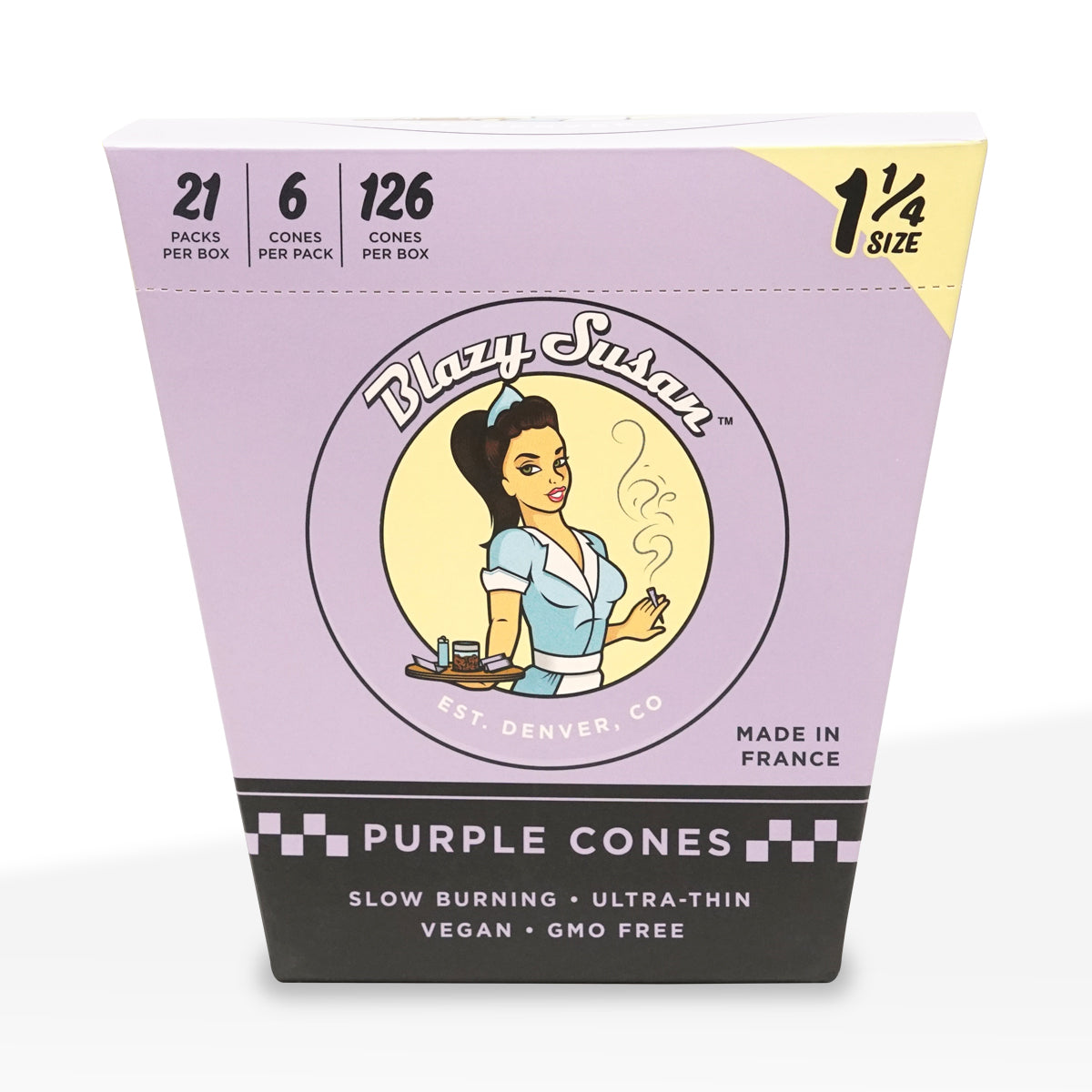 Blazy Susan | Purple Cones 1¼ Size 6-Pack | 84mm - Purple - 21 Count