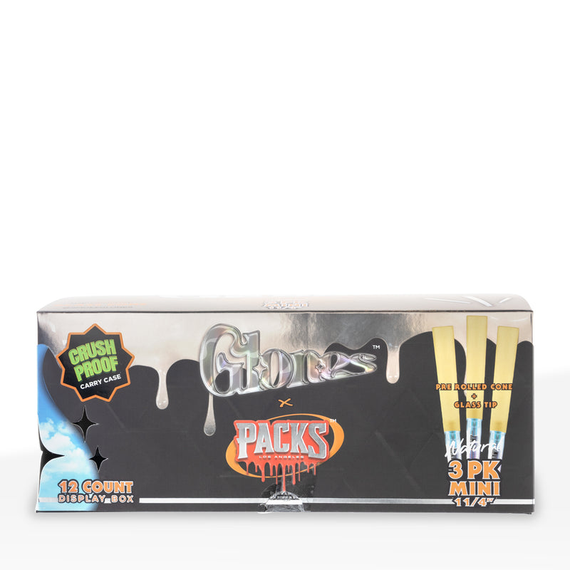 Glones x Packs | Pre-Rolled Cones 1.25"| 84mm - Various Styles - Natural