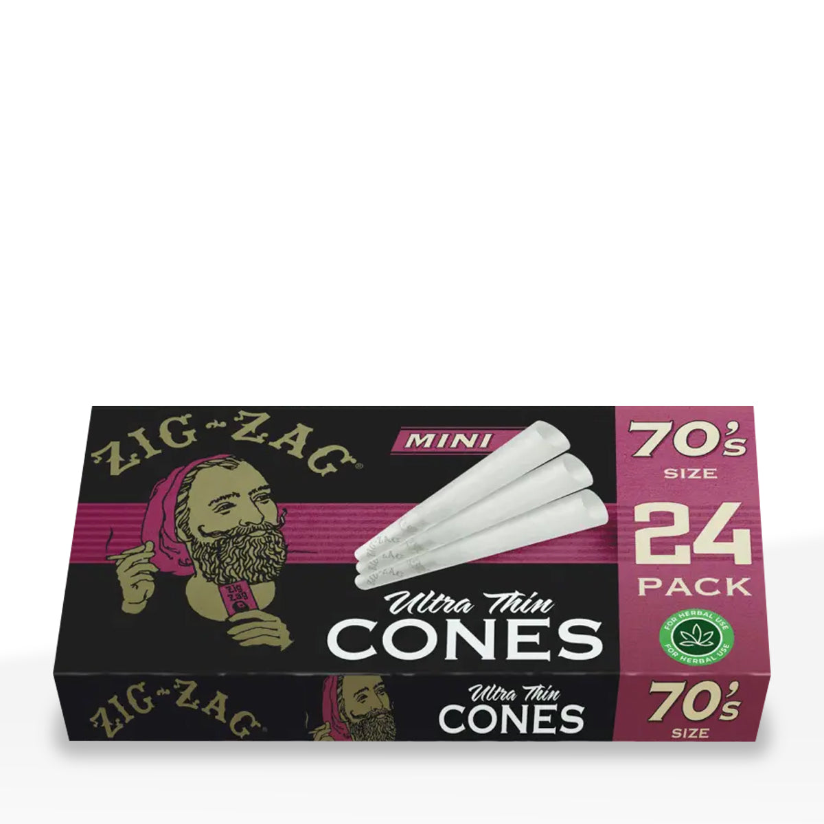 Zig-Zag® | Ultra Thin Pre-Rolled Cones | Various Sizes - White - 12 Count