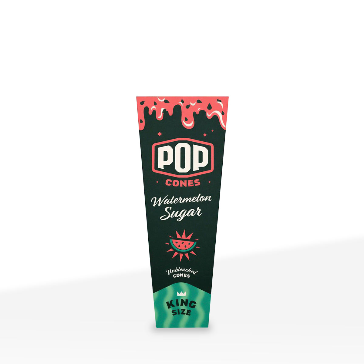 Pop Cones | King Size Pre-Rolled Cones | 109mm - Brown - 24 Count - Various Flavors - 3-Pack - Biohazard Inc - Watermelon Sugar
